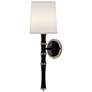 1_Kane 22.5" High Obsidian Polished Nickel Wall Sconce w/ Ascot White Shade