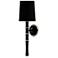 Kane 22.5" High Obsidian Polished Nickel Wall Sconce w/ Celadon Shade