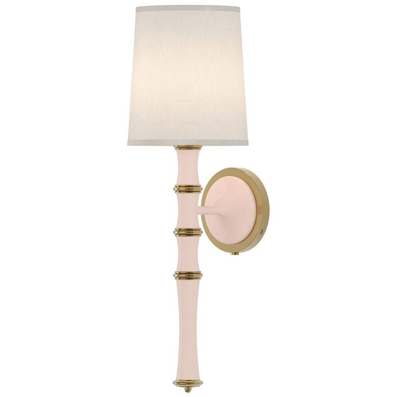 Image 1 Kane 22.5" High Rose Water Modern Brass Finish Wall Sconce w/ Fondine Shade