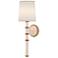 Kane 22.5" High Rose Water Modern Brass Finish Wall Sconce w/ Fondine Shade