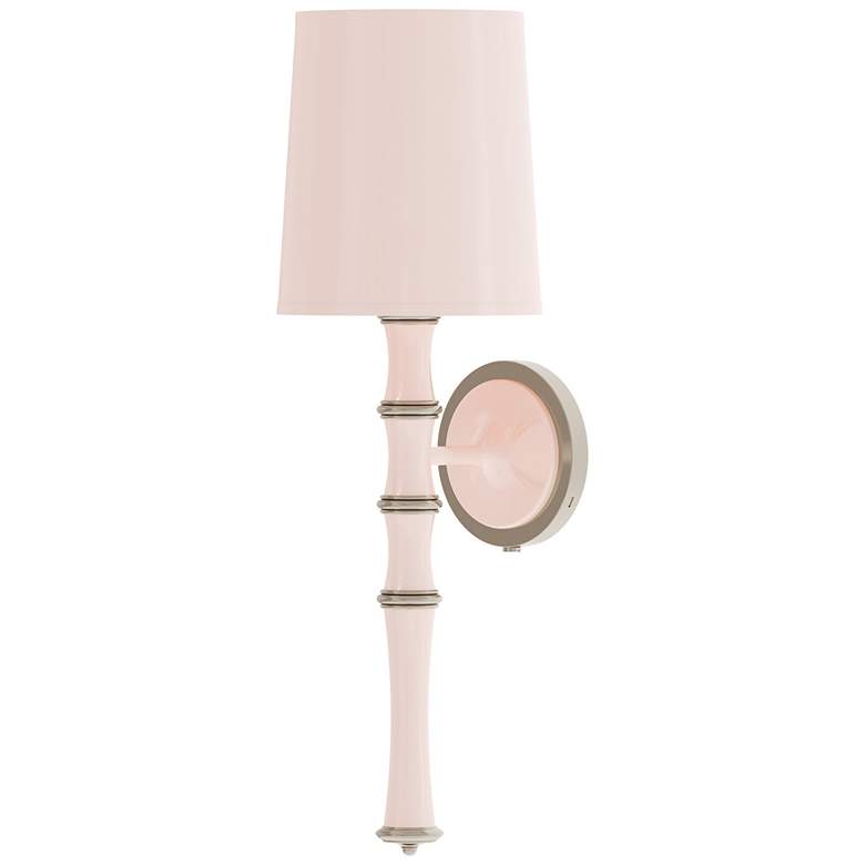 Image 1 Kane 22.5" High Rose Water Polished Nickel Wall Sconce w/ Celadon Shade