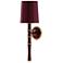 Kane 22.5" High Sugar Plum Modern Brass Finish Wall Sconce w/ Celadon Shade