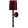 Kane 22.5" High Sugar Plum Polished Nickel Wall Sconce w/ Celadon Shade