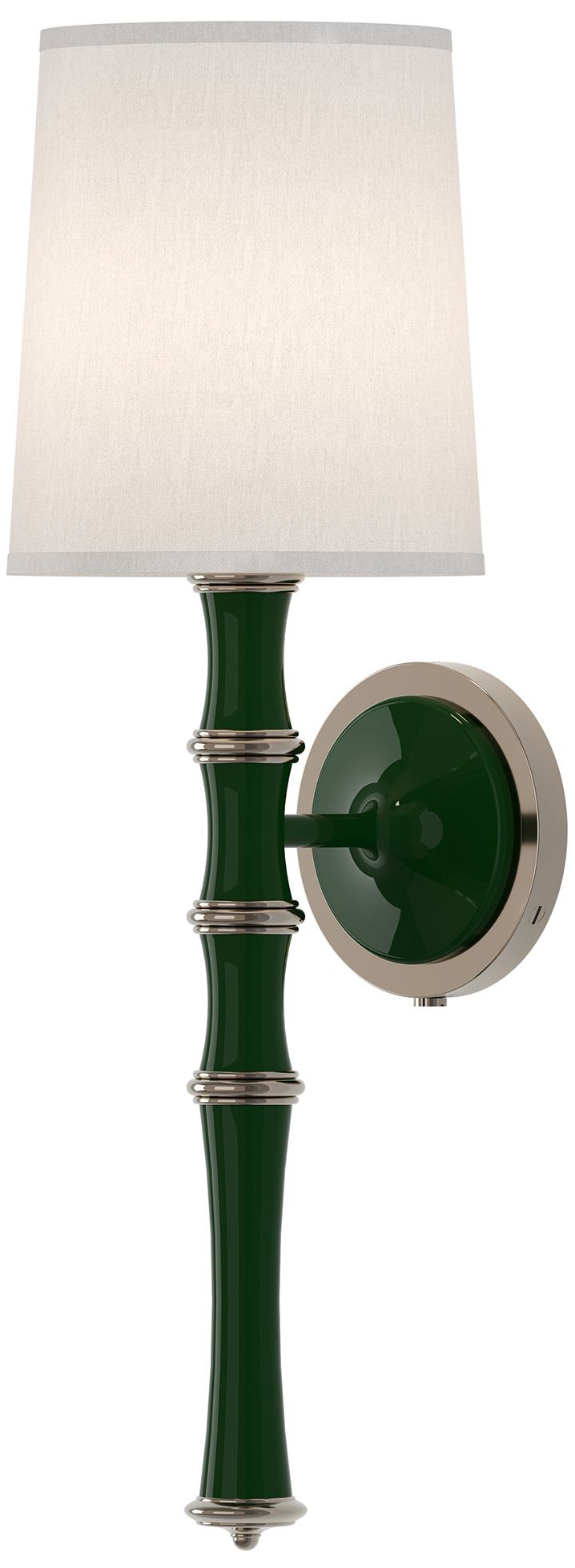Kane 22.5" Jungle Polished Nickel Wall Sconce w/Ascot Whitede Made to