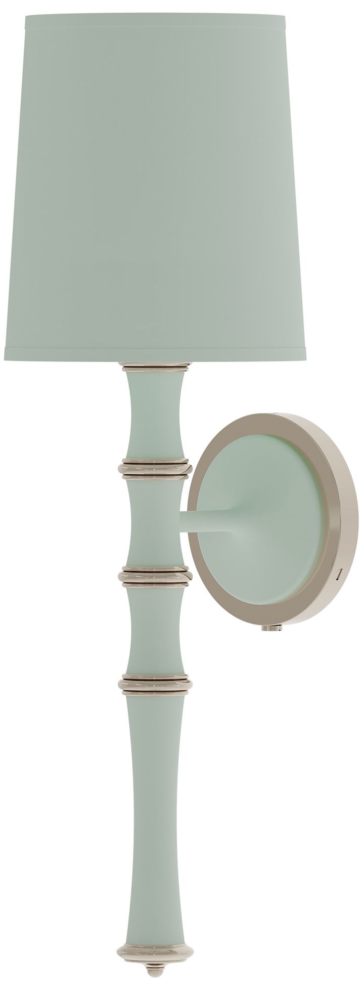 Kane 22.5" Matte Celadon Nickel Wall Sconce w/Celadon Made to Order
