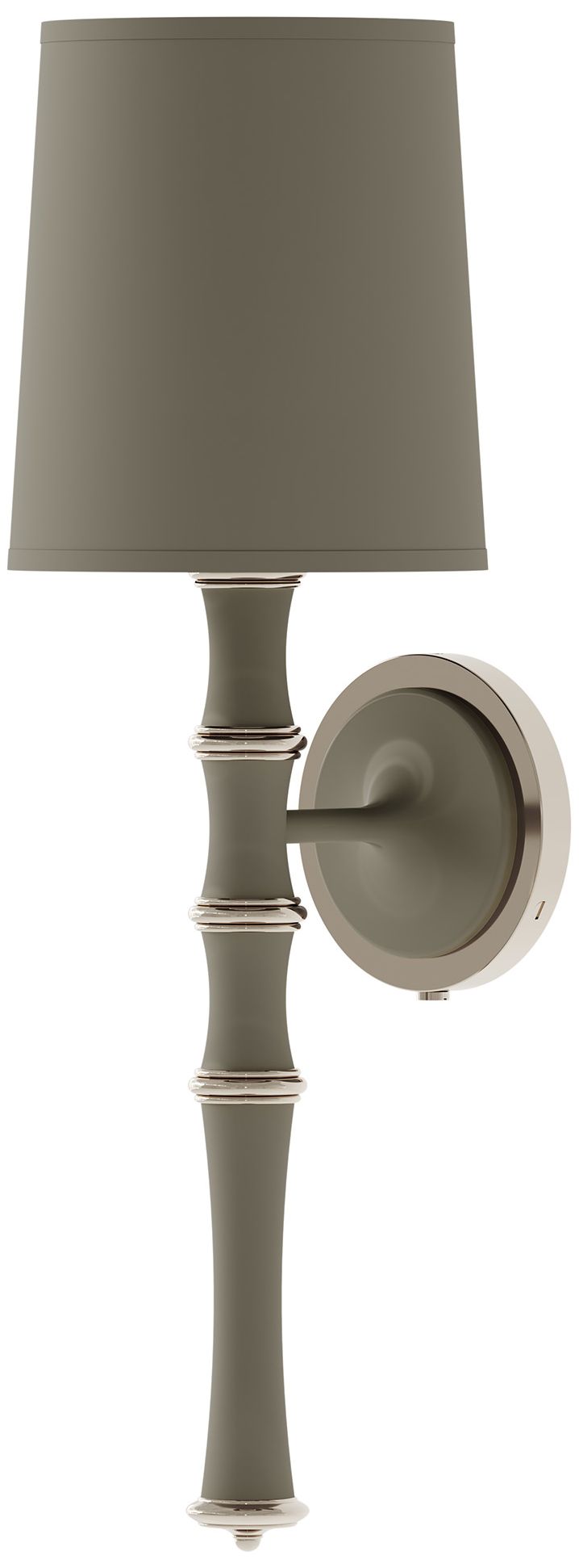 Kane 22.5" Matte Smokey Nickel Wall Sconce w/Celadon Made to Order