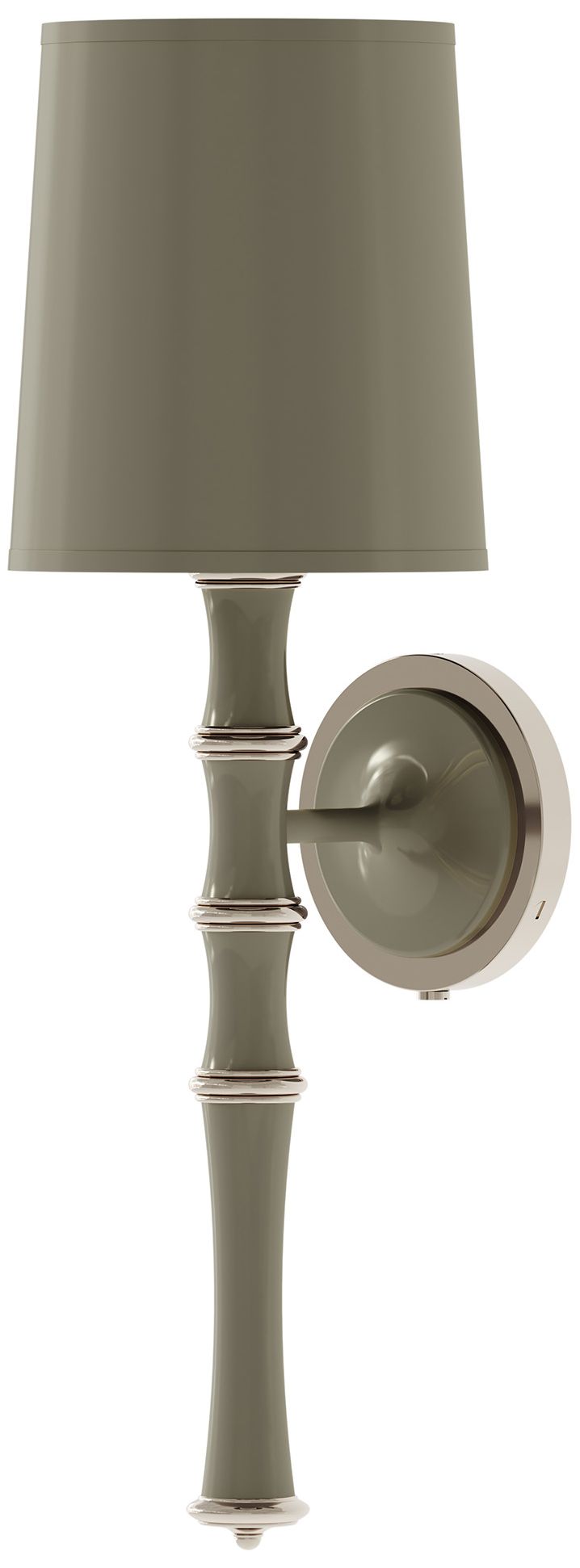 Kane 22.5" Smokey Taupe Nickel Wall Sconce w/Celadon Made to Order