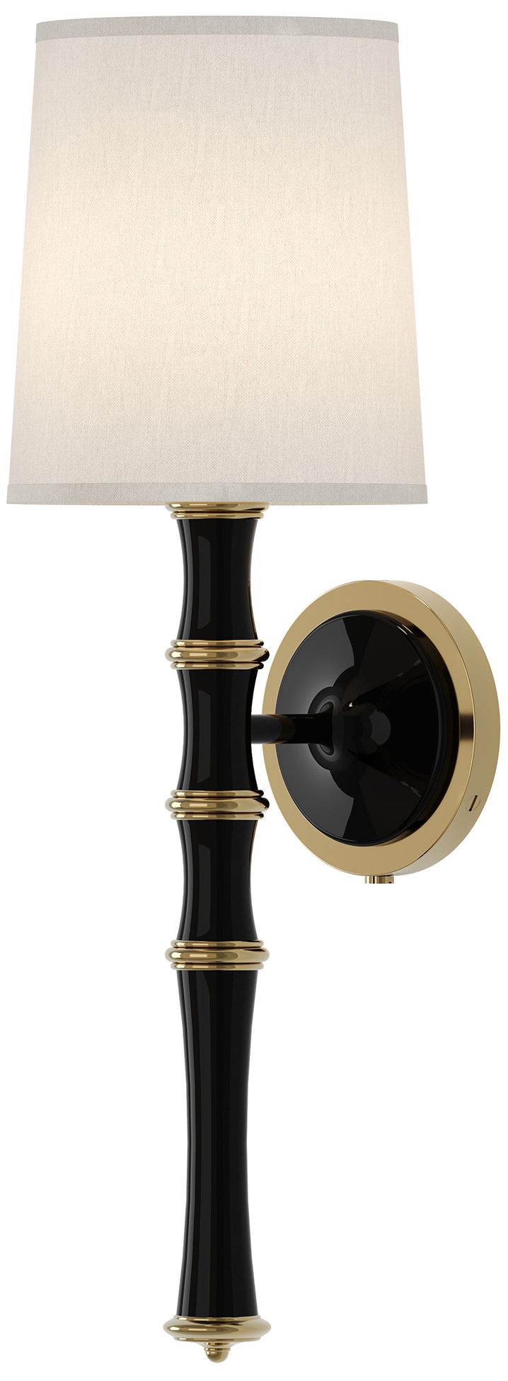 Kane 22.5"H Obsidian Modern Brass Wall Sconce with Fondine Made to Ord