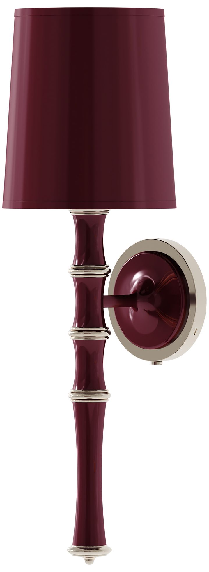Kane 22.5"H Sugar Plum Polished Nickel Wall Sconce w/Celadon Made to O