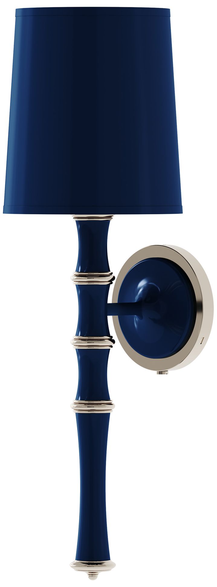 Kane 22.5" Midnight Blue Nickel Wall Sconce w/Celadon Made to Order