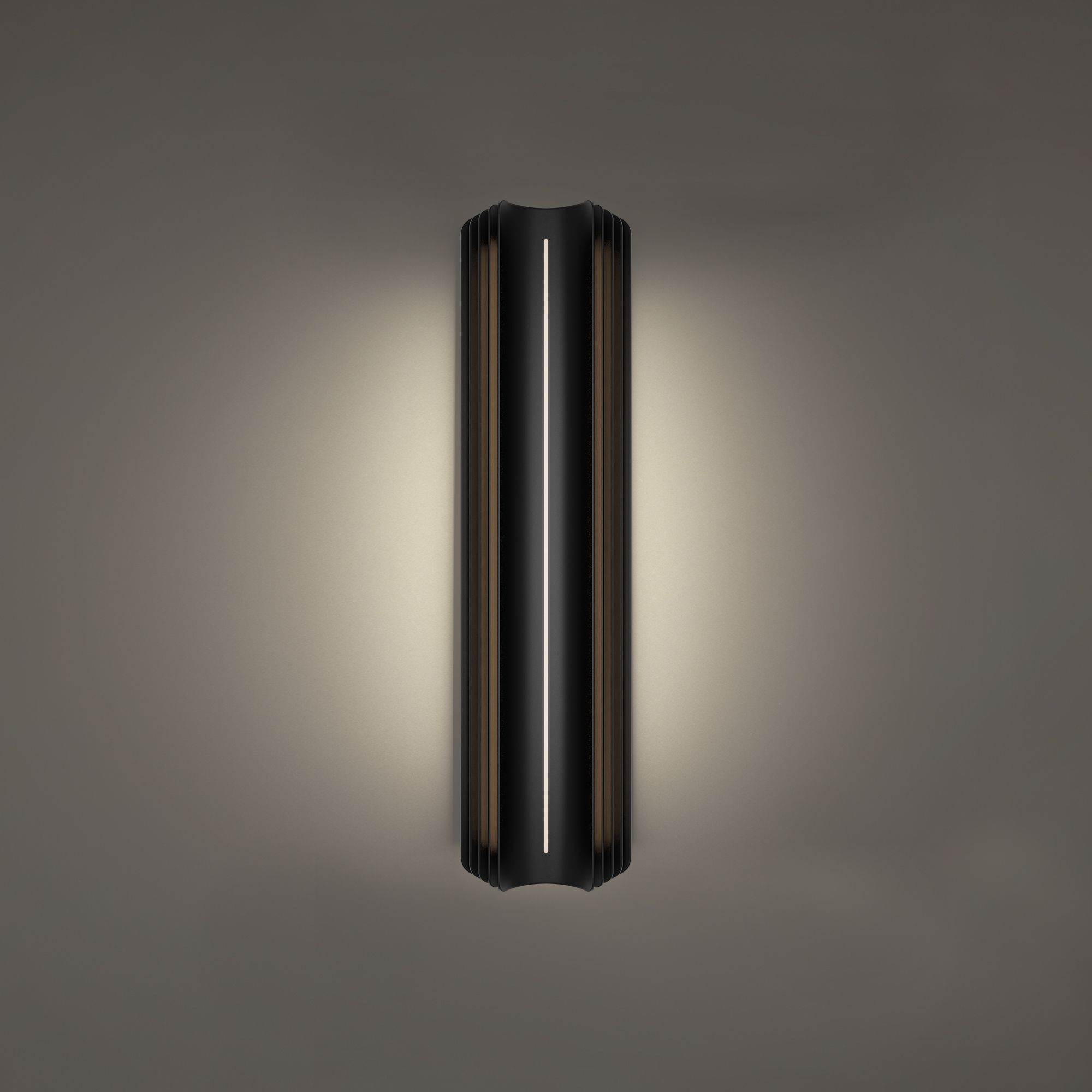 Image 3 Kane 24"H x 6.3"W 1-Light Outdoor Wall Light in Black more views