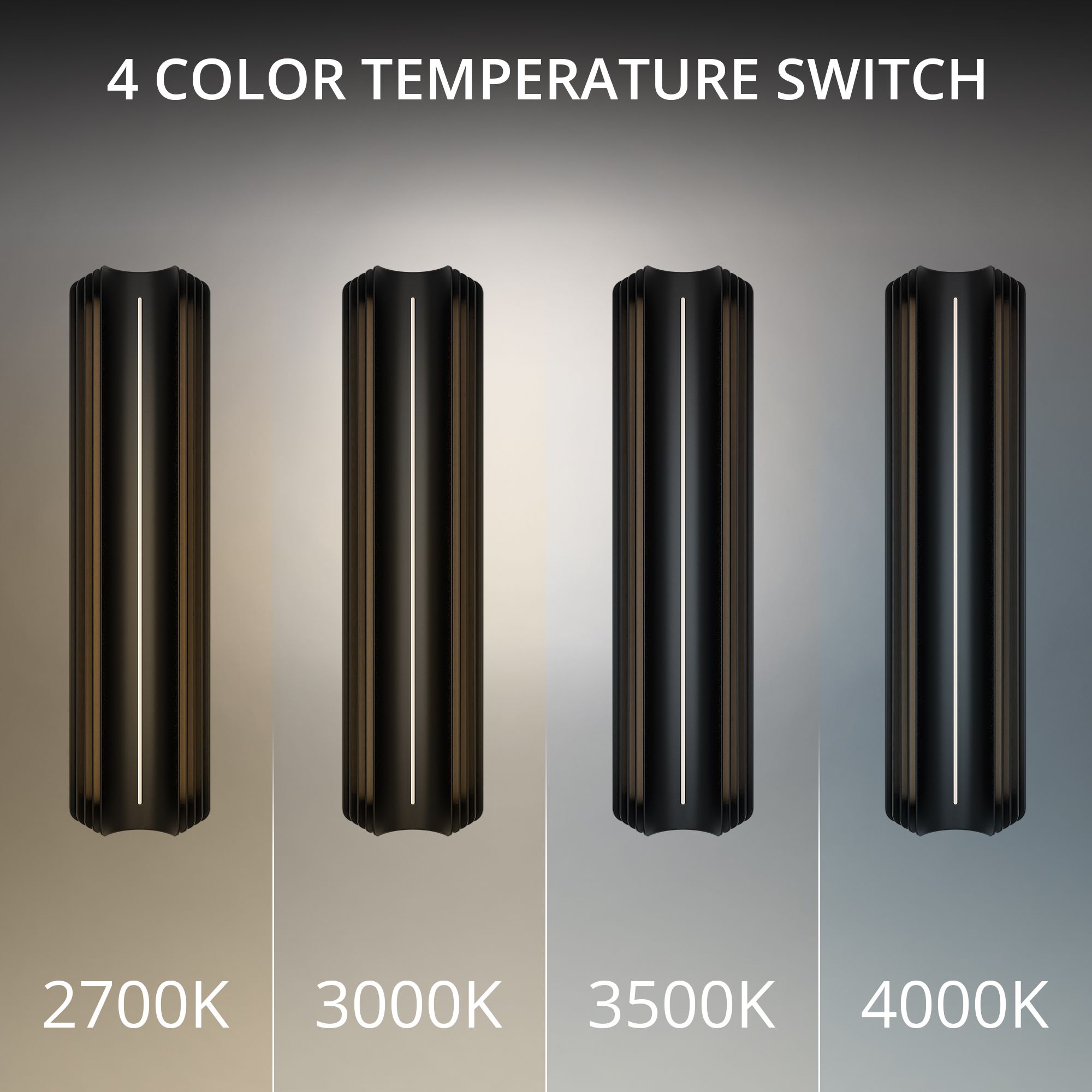 Kane 24"H x 6.3"W 1-Light Outdoor Wall Light in Black