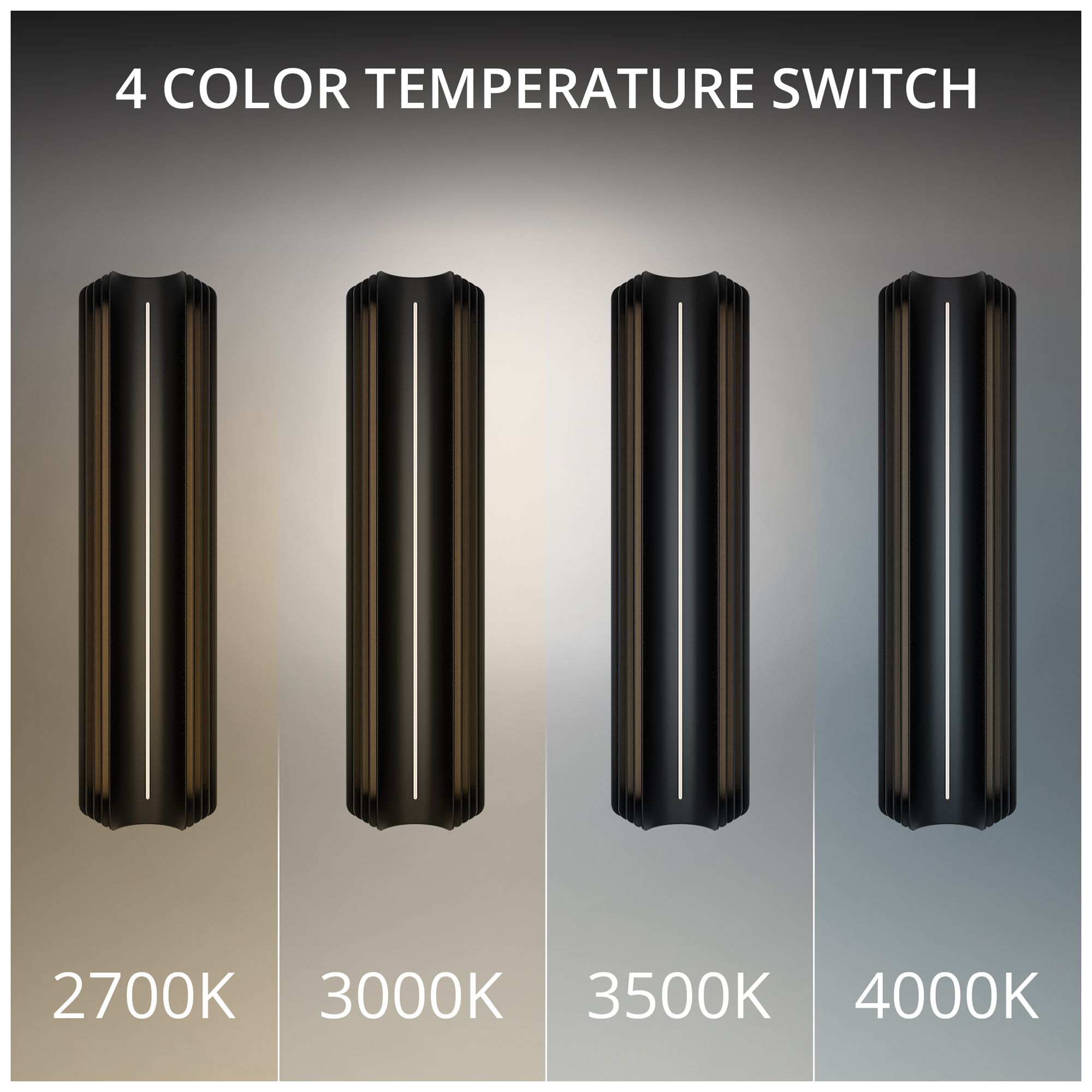 Kane 24"H x 6.3"W 1-Light Outdoor Wall Light in Black