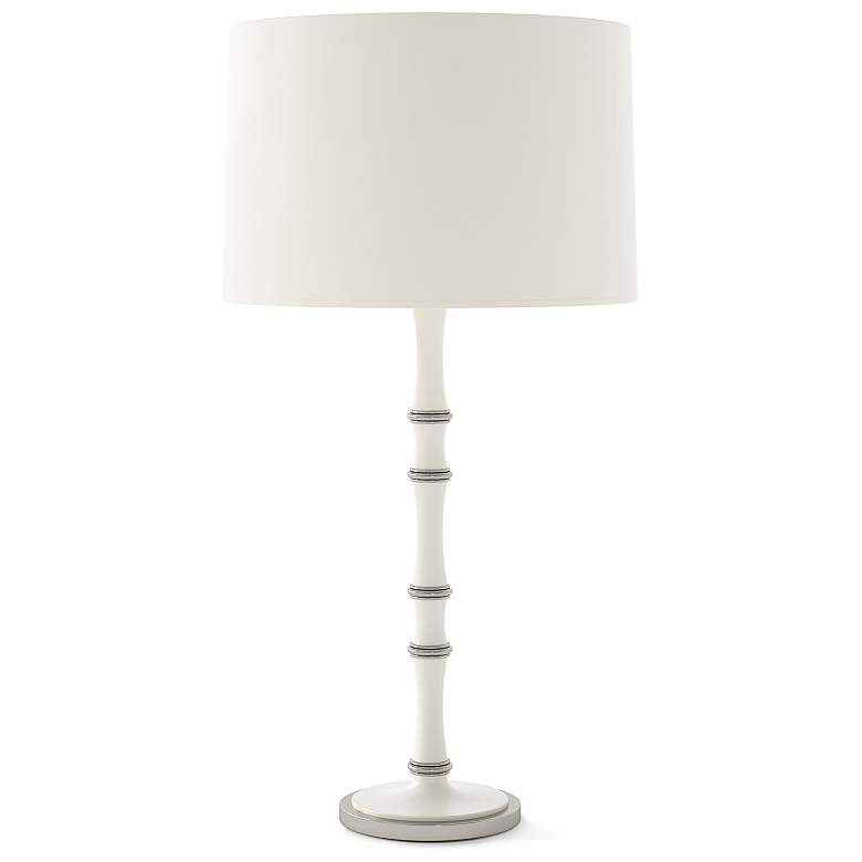 Image 1 Kane 31"H Daisy And Polished Nickel Lamp w/ Matte Daisy Painted Shade