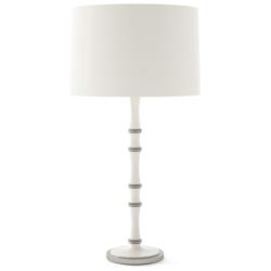 Kane 31"H Daisy And Polished Nickel Lamp w/ Matte Daisy Painted Shade