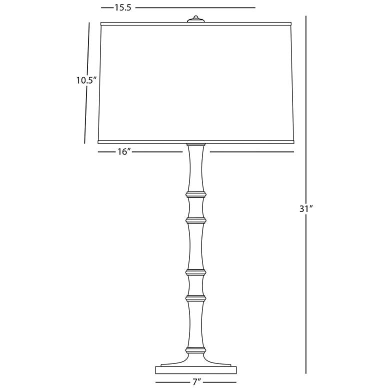 Image 2 Kane 31" High Daisy Modern Brass Finish Table Lamp with Celadon Shade more views
