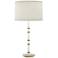 Kane 31" High Daisy Modern Brass Finish Table Lamp with Fondine Shade