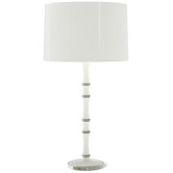 Kane 31" High Daisy Polished Nickel Finish Table Lamp with Celadon Shade