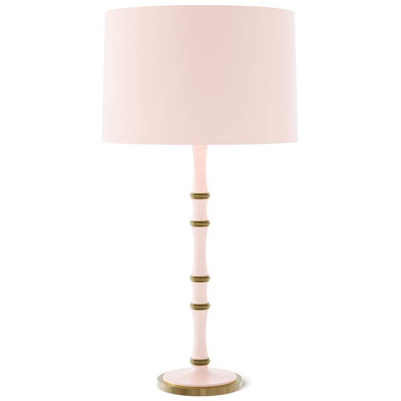 Image 1 Kane 31" High Rose Water Modern Brass Finish Table Lamp with Celadon Shade