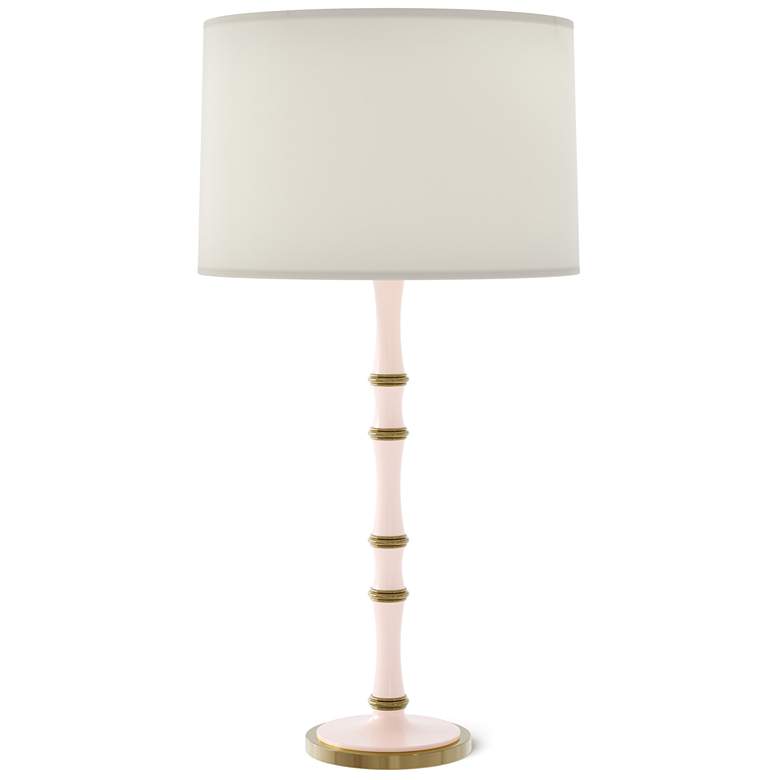 Image 1 Kane 31" High Rose Water Modern Brass Finish Table Lamp with Fondine Shade