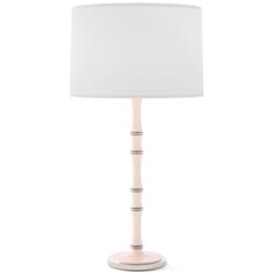 Kane 31" High Rose Water Polished Nickel Table Lamp w/ Ascot White Shade