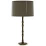 1_Kane 31" High Smokey Taupe Modern Brass Finish Table Lamp w/ Celadon Shade