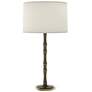 1_Kane 31" High Smokey Taupe Modern Brass Finish Table Lamp w/ Fondine Shade