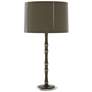 1_Kane 31" High Smokey Taupe Polished Nickel Table Lamp w/ Celadon Shade