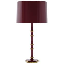 Kane 31" High Sugar Plum Modern Brass Finish Table Lamp with Celadon Shade