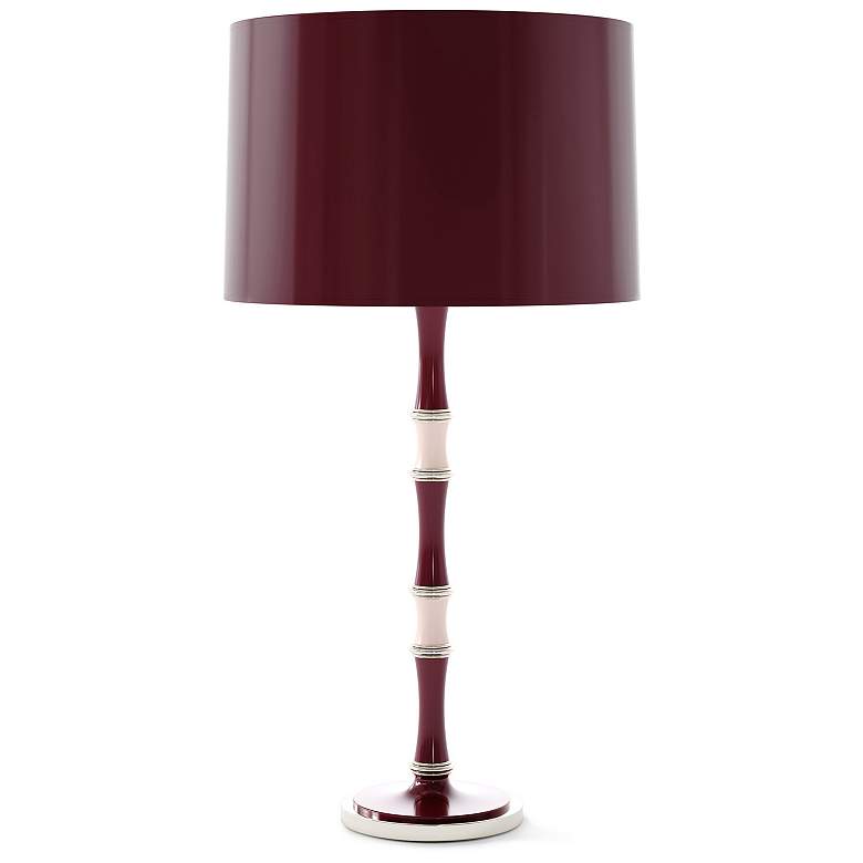 Image 1 Kane 31" High Sugar Plum Rose Water And Polished Nickel Table Lamp