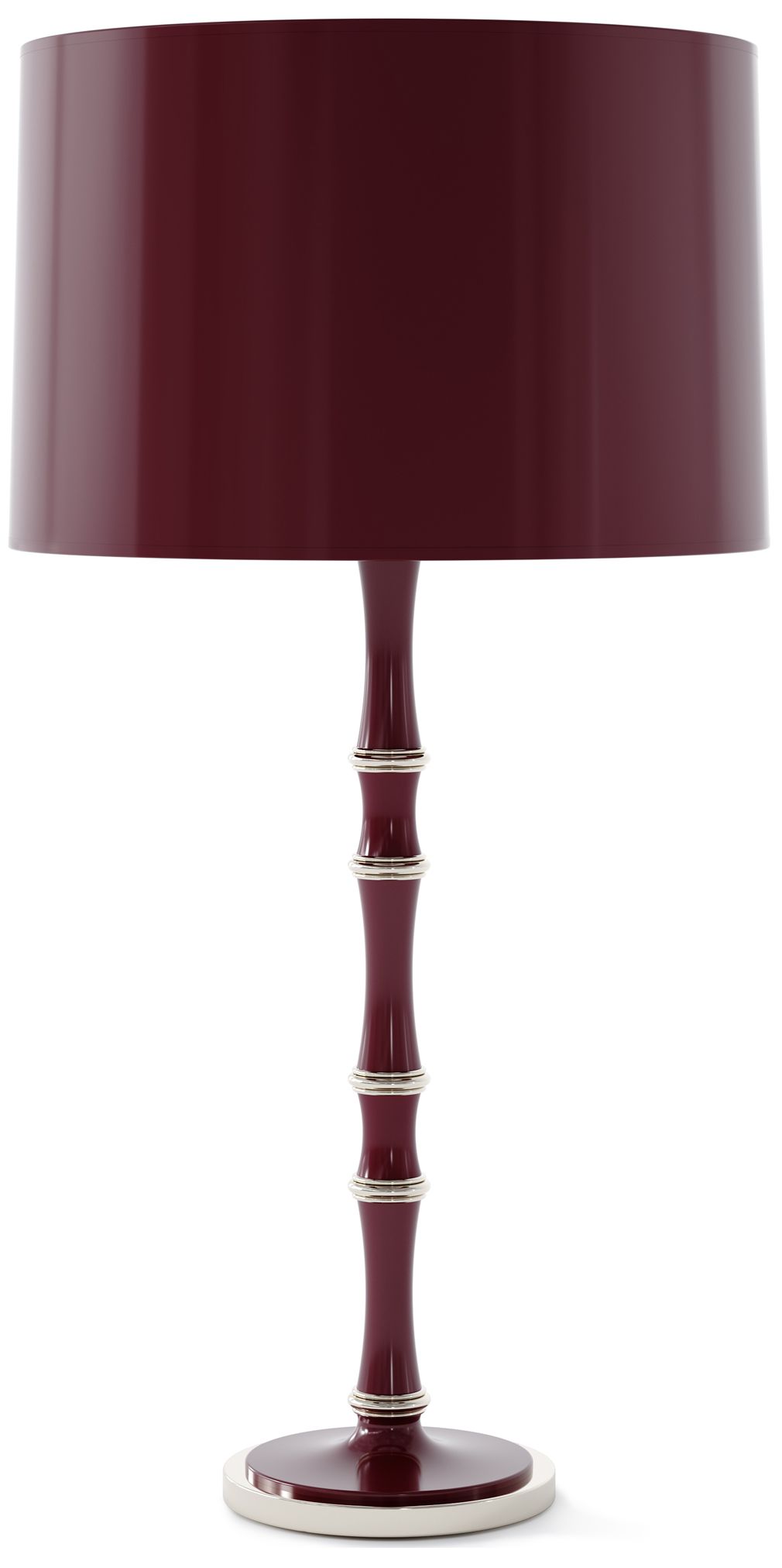 Kane 31"H Sugar Plum Polished Nickel Table Lamp w/ Celadon Made to Ord