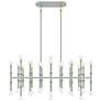 1_Kane 38.25" Wide Celadon Finish Modern Brass Accent Chandelier