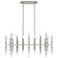 Kane 38.25" Wide Celadon Finish Modern Brass Accent Chandelier