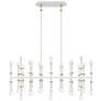 1_Kane 38.25" Wide Daisy Finish Modern Brass Accent Chandelier