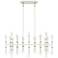 Kane 38.25" Wide Daisy Finish Modern Brass Accent Chandelier