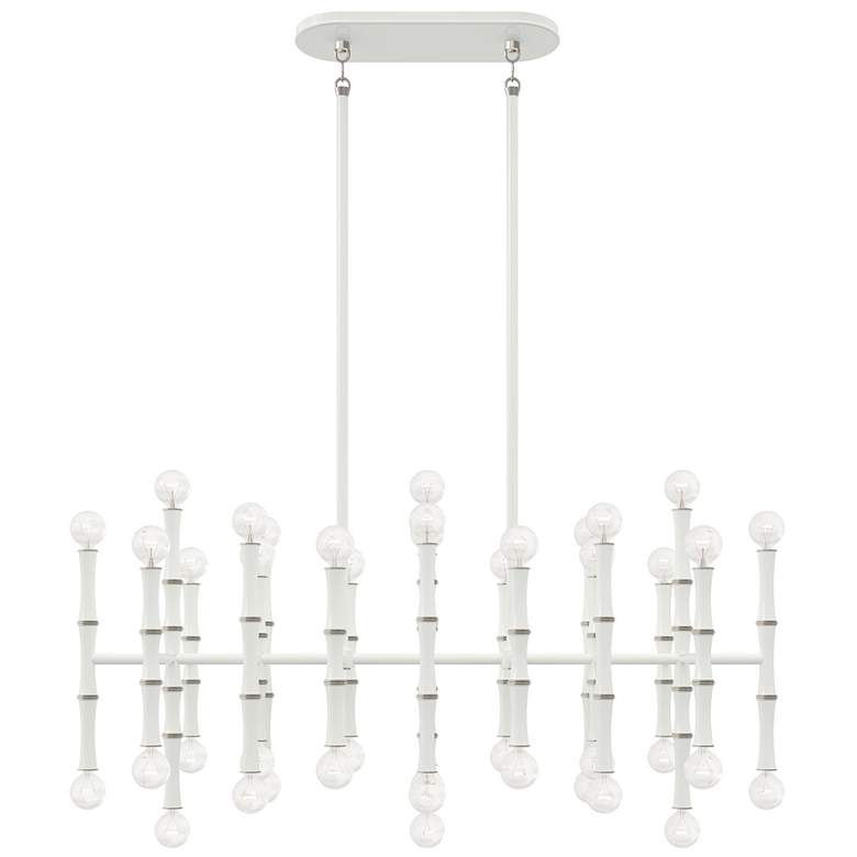 Image 1 Kane 38.25" Wide Daisy Finish Polished Nickel Accent Chandelier