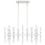 1_Kane 38.25" Wide Daisy Finish Polished Nickel Accent Chandelier