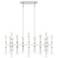 Kane 38.25" Wide Daisy Finish Polished Nickel Accent Chandelier
