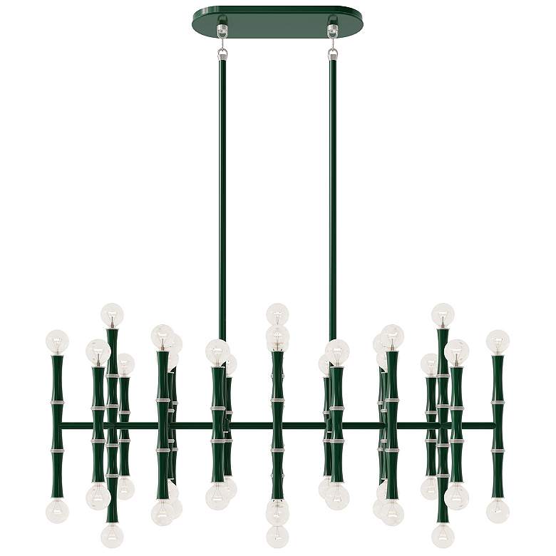 Image 1 Kane 38.25" Wide Jungle And Polished Nickel Pendant