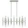 Kane 38.25" Wide Matte Celadon Finish Modern Brass Accent Chandelier