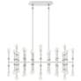 1_Kane 38.25" Wide Matte Daisy And Modern Brass Accents Pendant