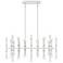 Kane 38.25" Wide Matte Daisy And Polished Nickel Accents Pendant