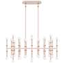 1_Kane 38.25" Wide Rose Water Finish Modern Brass Accent Chandelier
