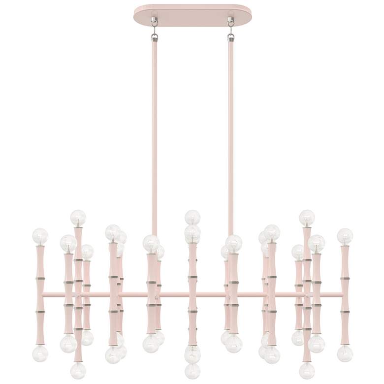 Image 1 Kane 38.25" Wide Rose Water Finish Polished Nickel Accent Chandelier