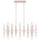 Kane 38.25" Wide Rose Water Finish Polished Nickel Accent Chandelier