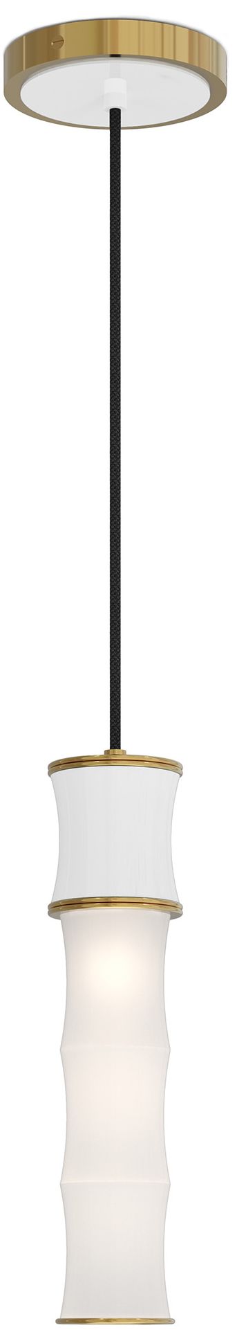 Kane 5" Wide Daisy Finish Modern Brass Accent Pendant - Made to Order