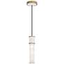 1_Kane 5" Wide Daisy Finish Modern Brass Accent Pendant