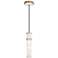 Kane 5" Wide Daisy Finish Modern Brass Accent Pendant