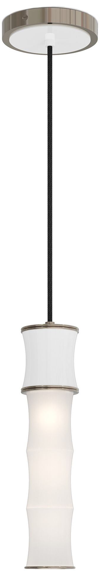 Kane 5" Wide Daisy Finish Polished Nickel Accent Pendant - Made to Order