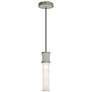 1_Kane 5" Wide Matte Celadon Finish Polished Nickel Accent Pendant